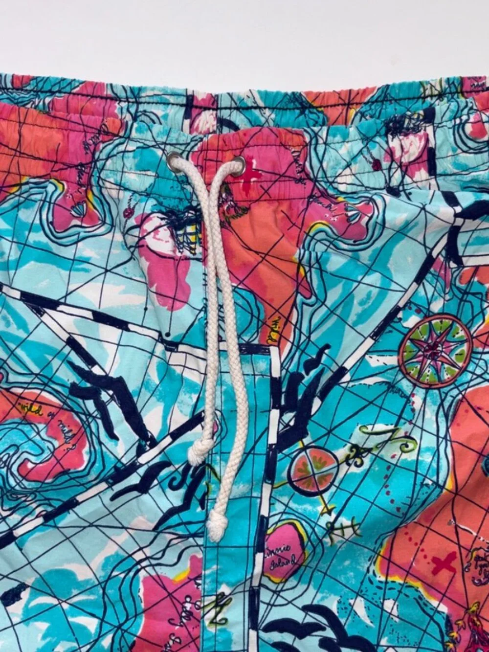 Lilly Pulitzer Men's Swim Trunks Capri Colorful Vacation Preppy size XL *